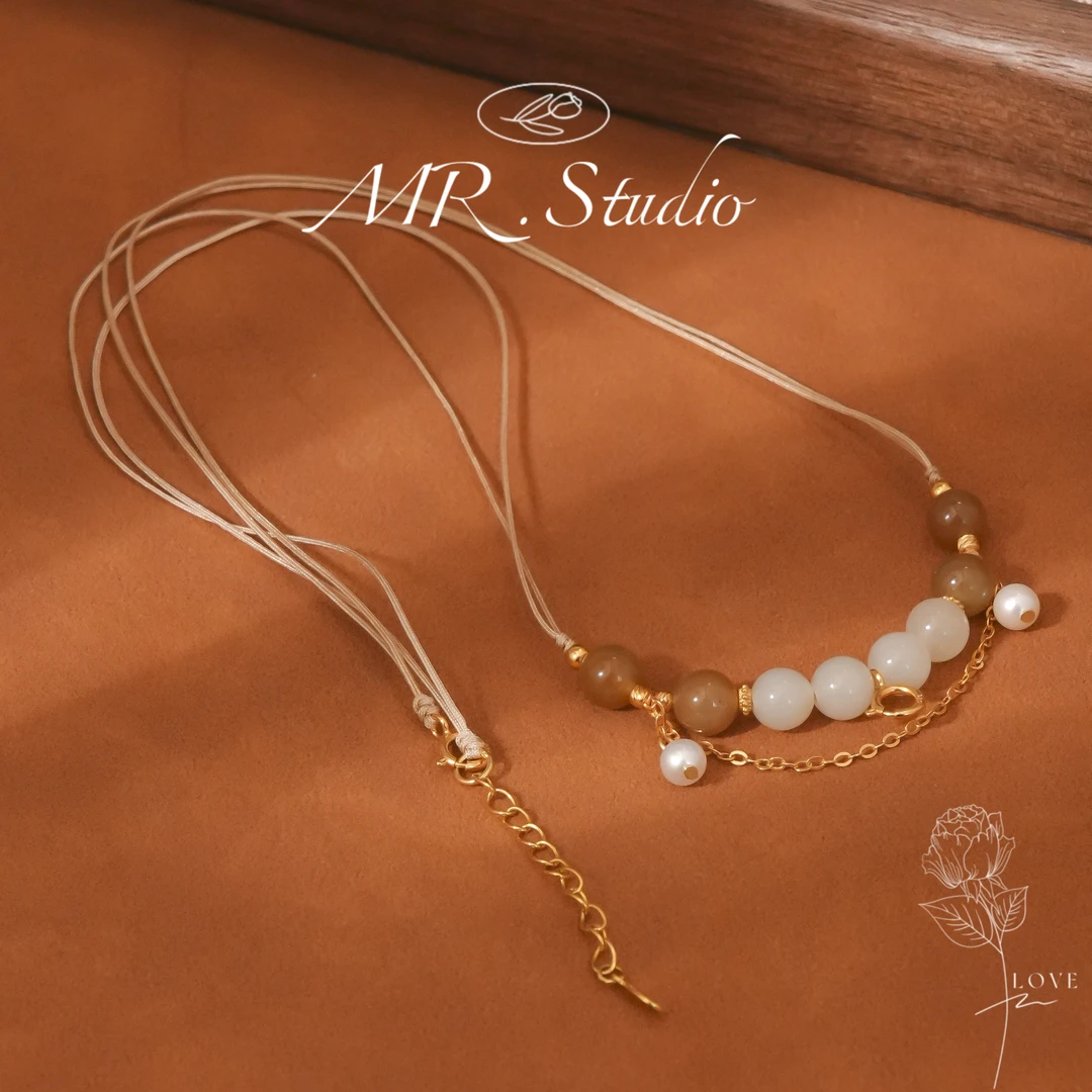 木润【糖玉】S925银天然和田玉糖玉项链