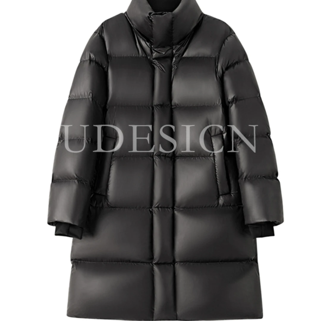 微瑕长款 不退 介意勿拍 345克大绒量长款羽绒服-04