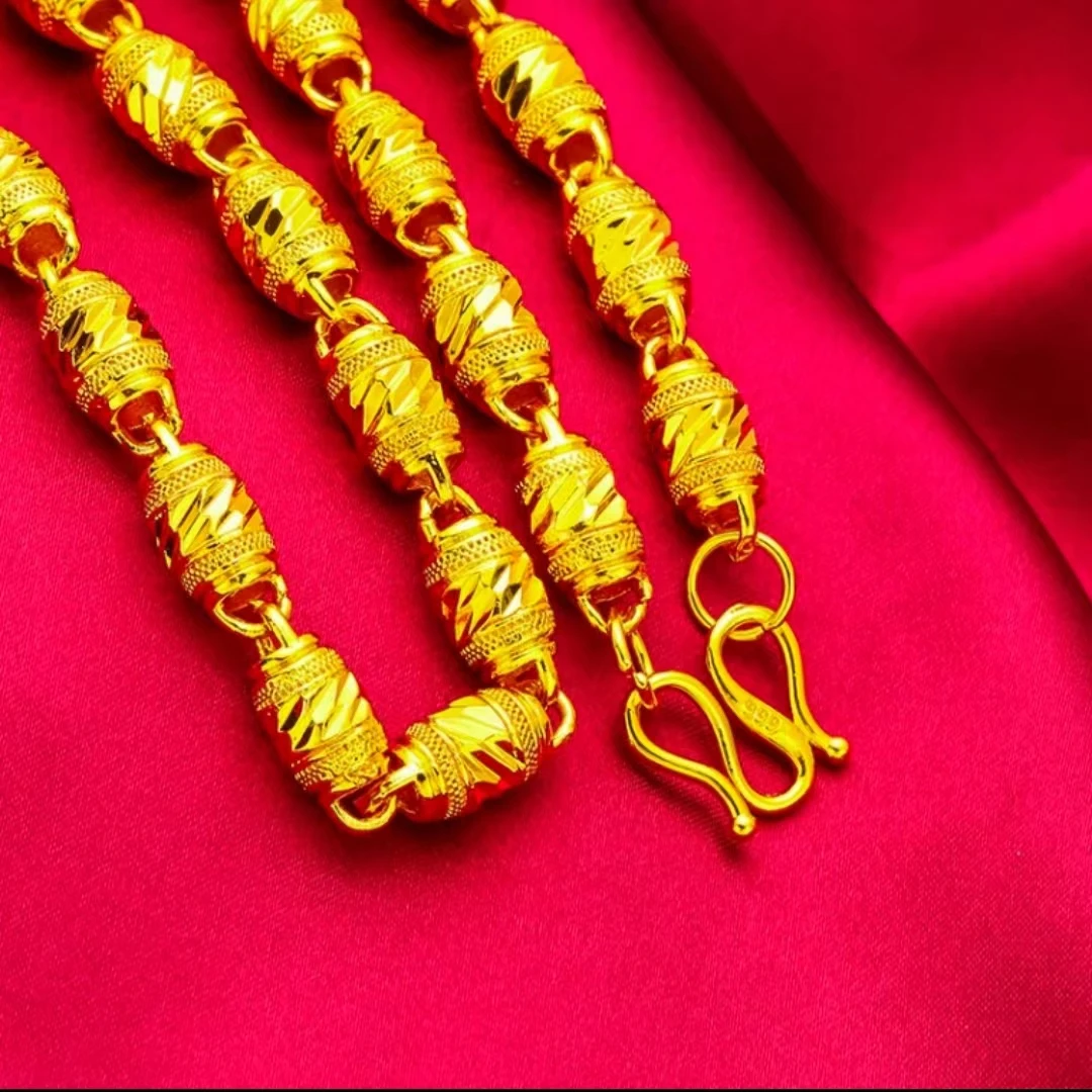 合金项链 橄榄项链 男款时尚橄榄链