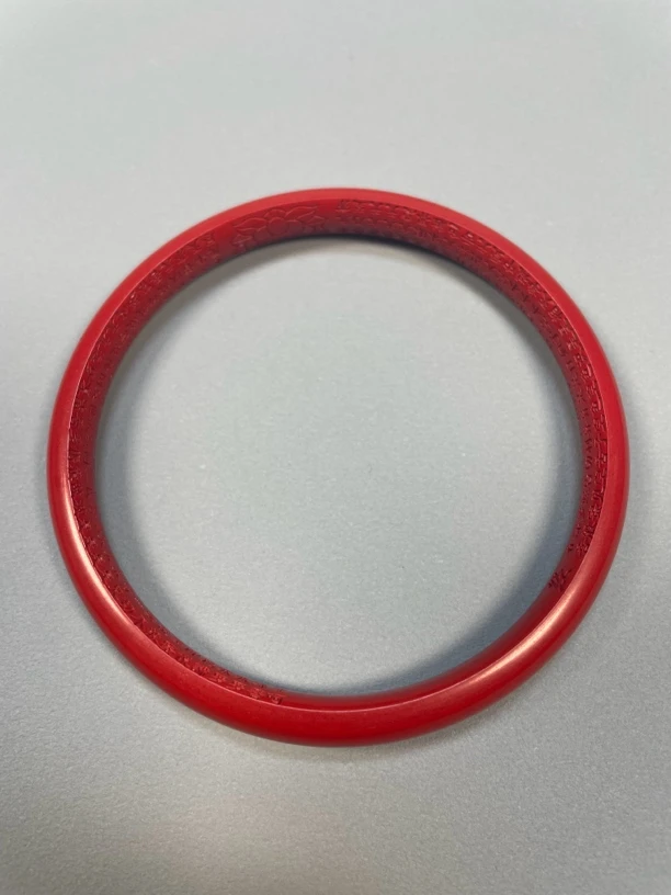 含辰砂工艺品红砂内心经卡8手镯