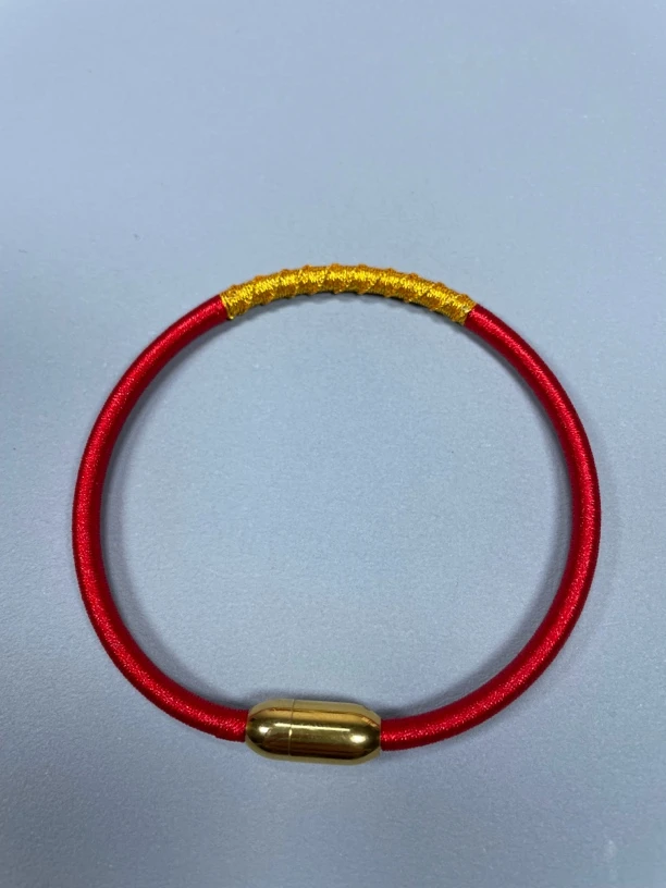 含辰砂工艺品朱砂绕线款五行手镯男女情侣款