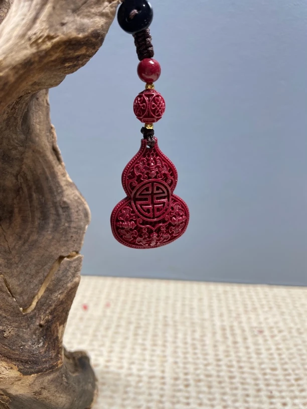 含辰砂工艺品紫砂葫芦钥匙扣