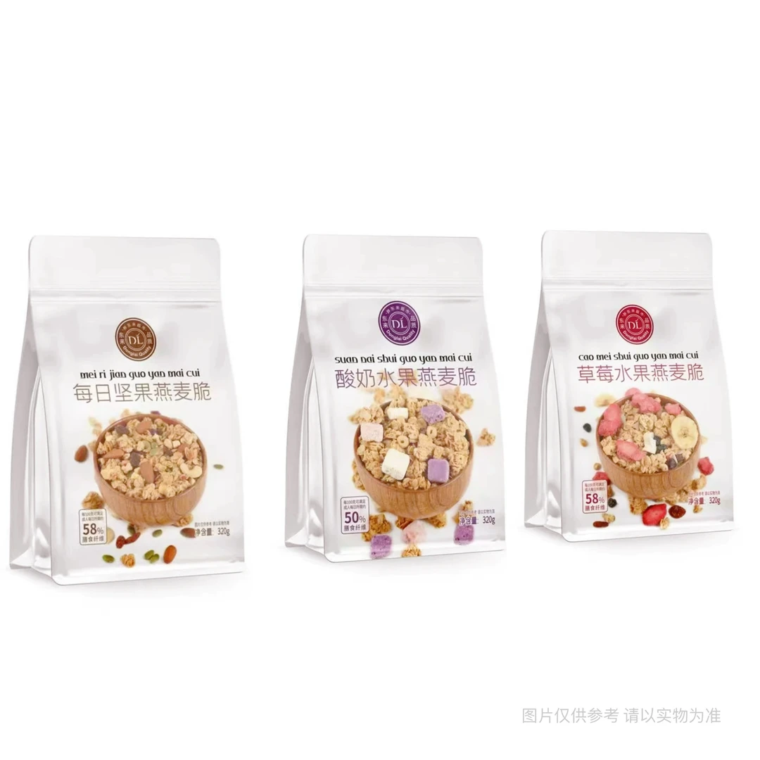 胖东来草莓水果每日坚果酸奶水果燕麦脆燕麦片320克