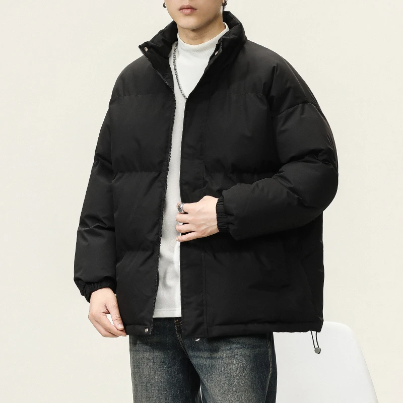 新款宽松休闲棉服  加厚保暖冬季男士外套棉衣  百搭潮流男袄