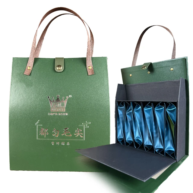 贵州都匀毛尖茶叶新鲜绿茶手提礼袋