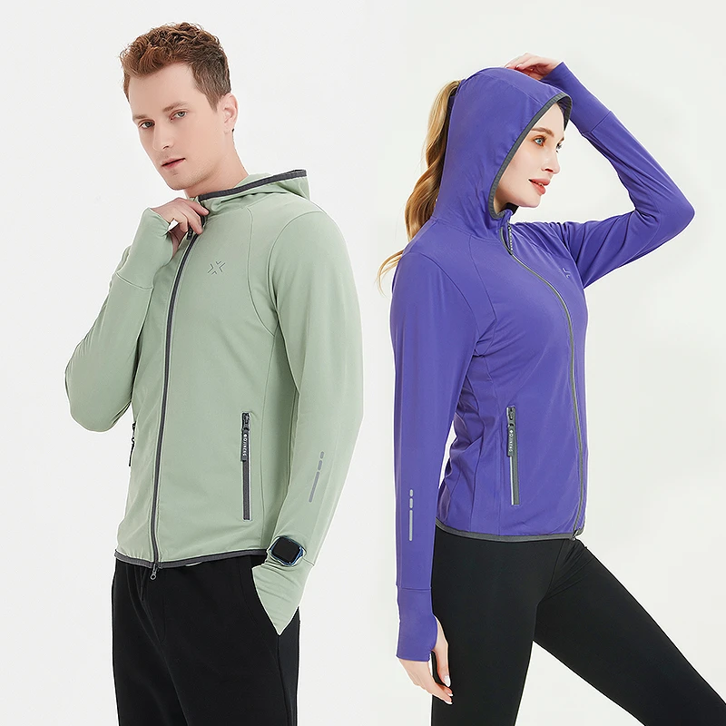 【断码捡漏】男女防风加绒连帽休闲跑步外套户外运动跑步服保暖透气