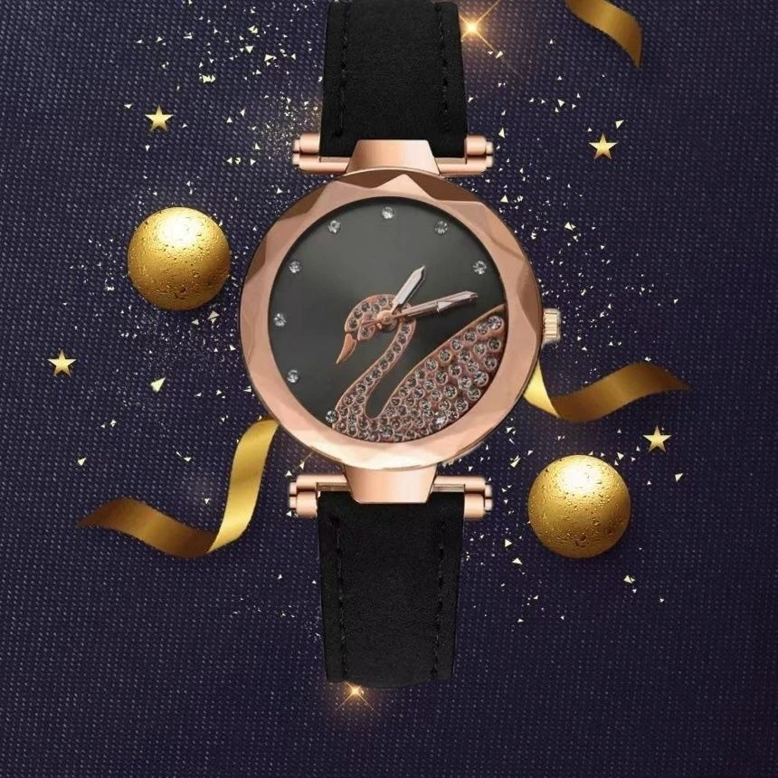 0626黑色——DH 神秘高贵黑色优雅复古简约气质灵动女士手腕表——