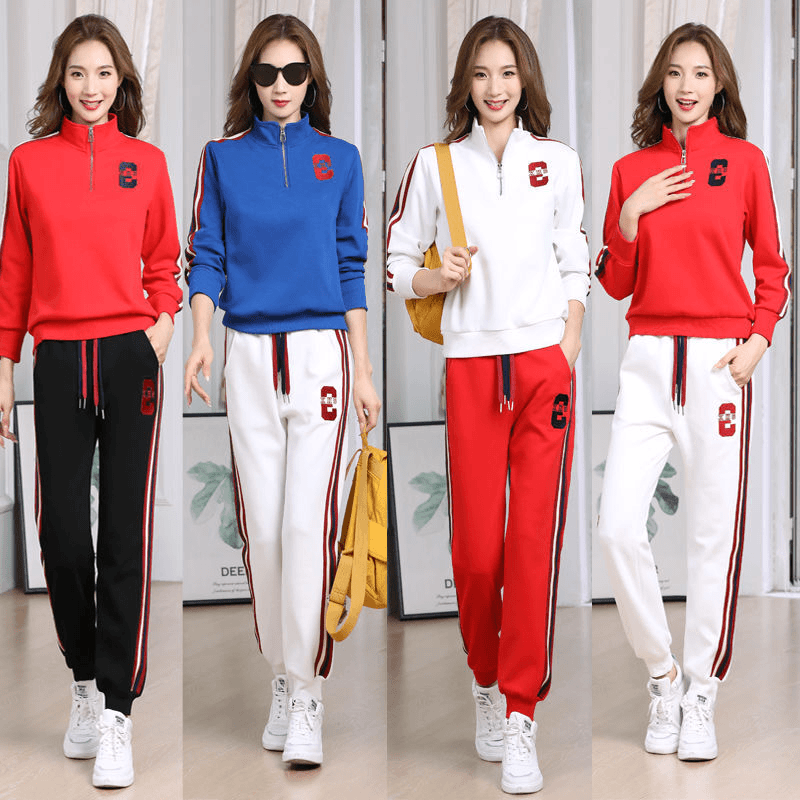 杨丽萍广场舞服装秋冬长袖拉链立领舞蹈服运动套装健身曳步舞演出