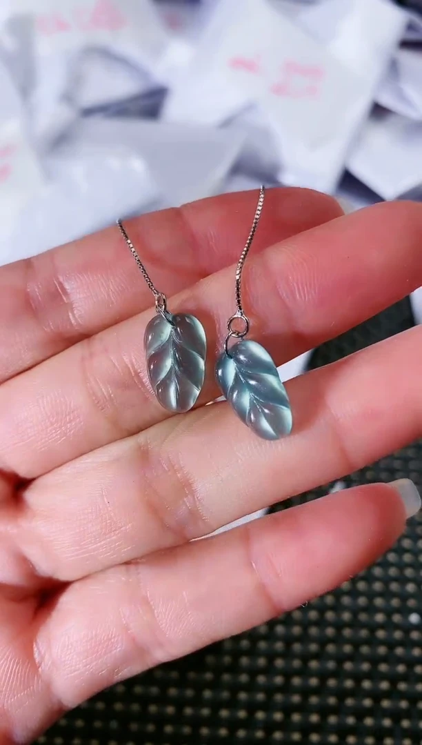 【闪购商品】翡翠耳饰银S925镶嵌273