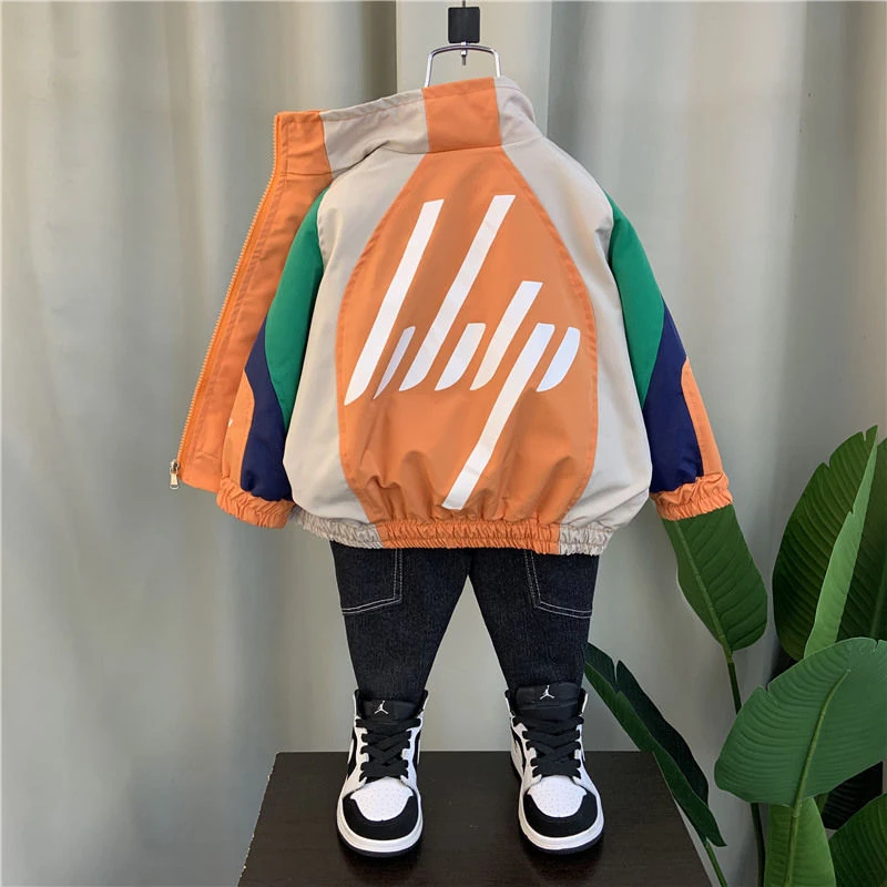 男童春装外套2024新款洋气宝韩范时髦衣服儿童春秋季痞帅冲锋上衣