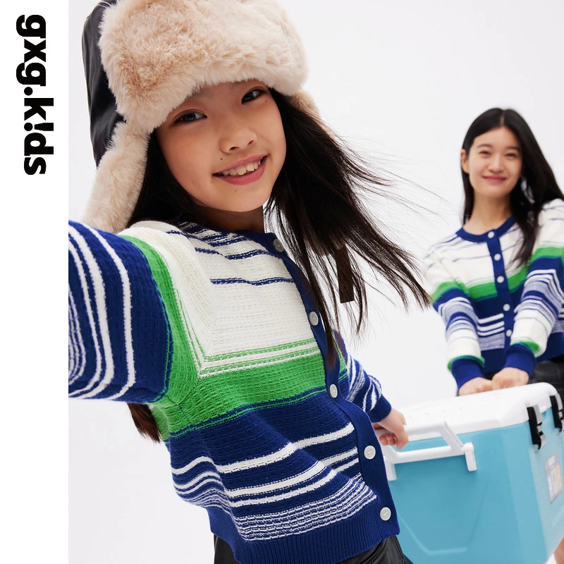 gxgkids童装儿童毛衫外套母女装女童开衫毛衣KED23004383
