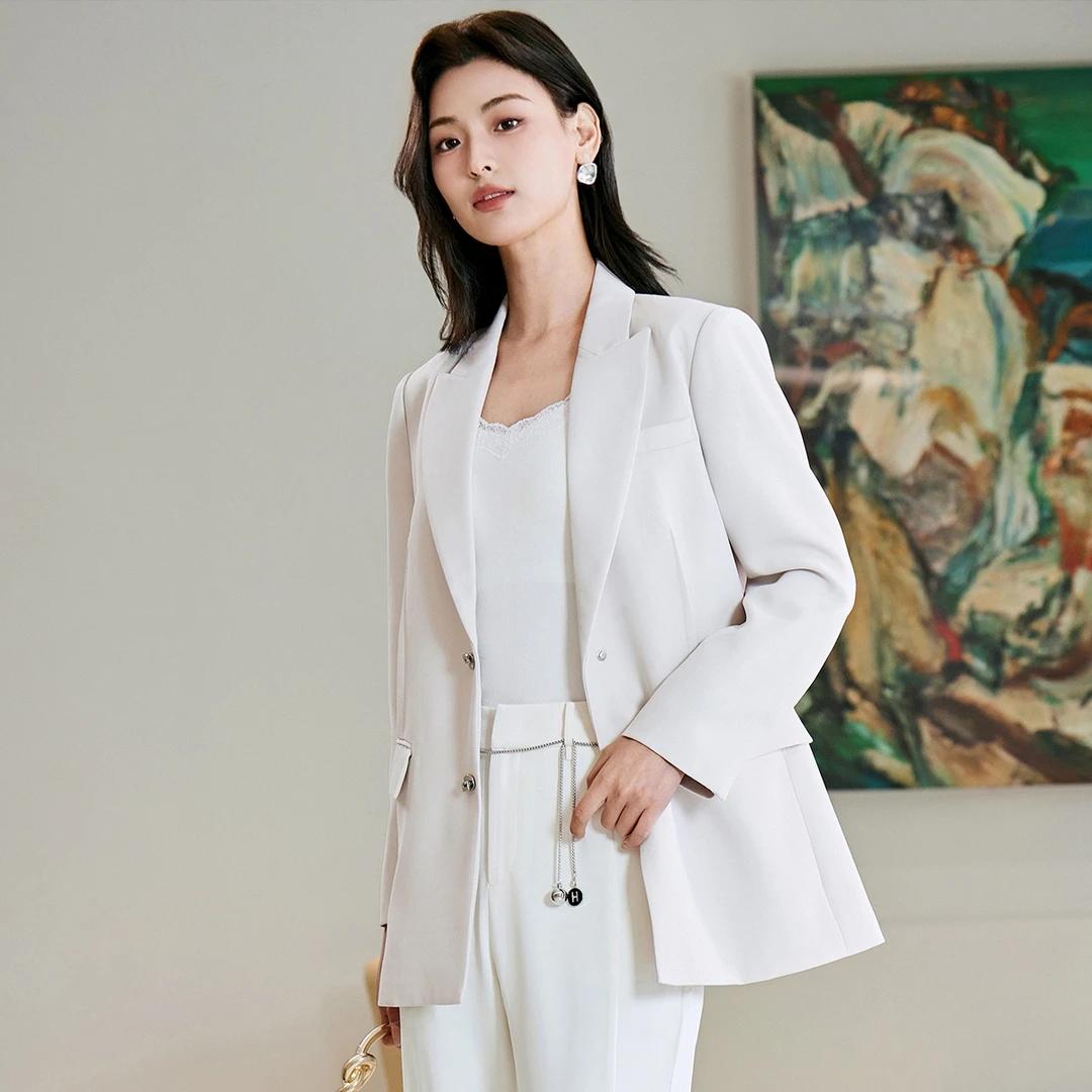 2023冬季新款气质休闲西装外套女小个子西服上衣