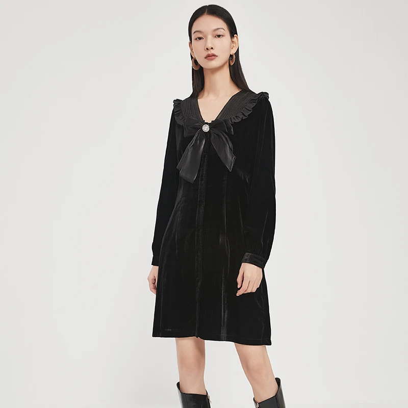 【达人专属】2024春季高级设计感内搭连衣裙女U181603