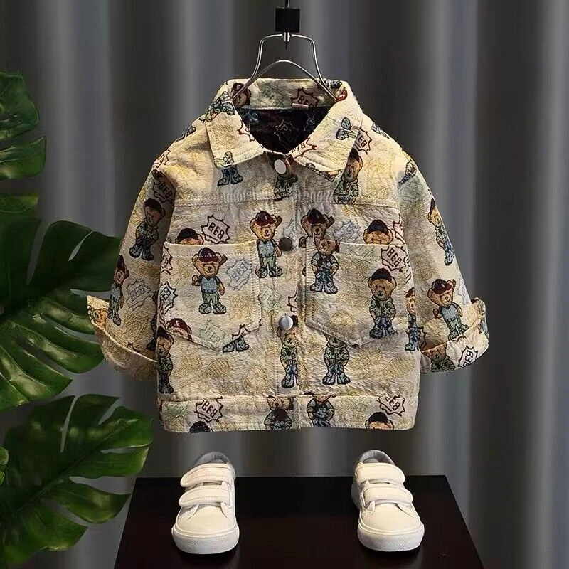 儿童夹克外套春秋款2025新款春装中大童韩范帅气男童装时髦潮外套