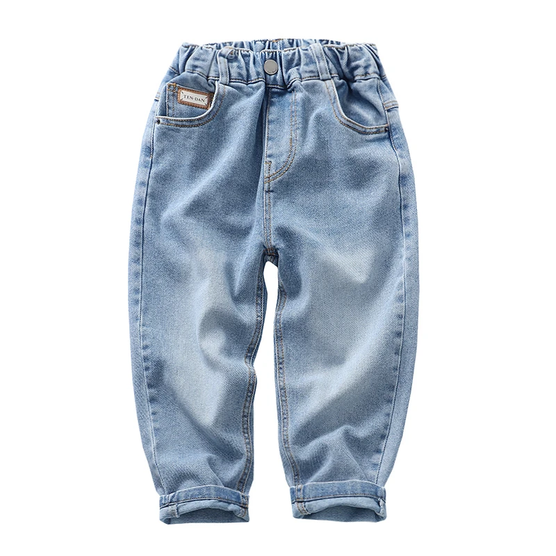 高品质男童有型宽松舒适牛仔长裤儿童中大童春秋款柔软百搭裤子3