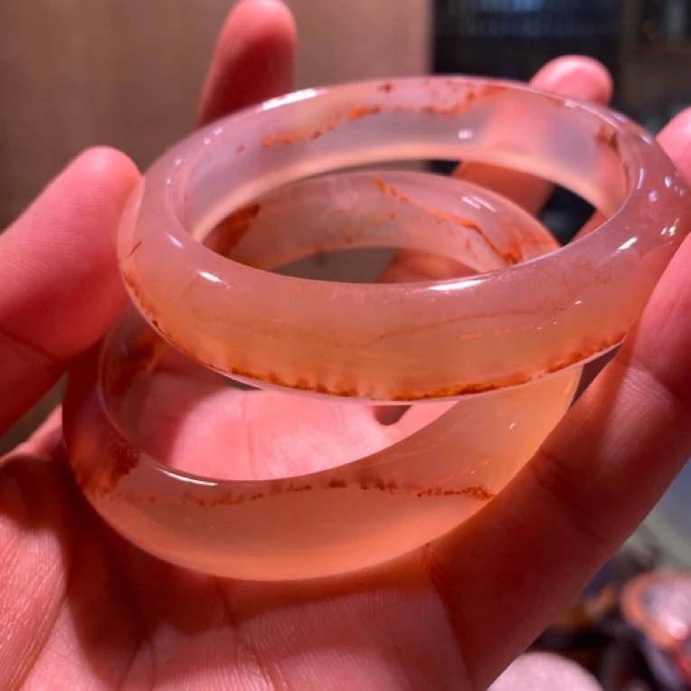 天然马料高透手镯