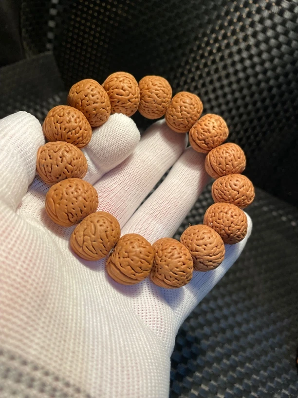 满文桃核纽扣南瓜苹果磨盘蚂蚁蚊小金豆手串男士