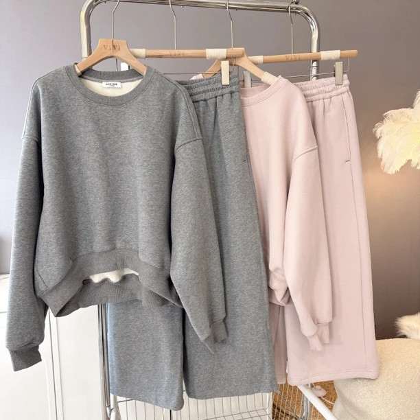 【伟伟专属】2色灰粉韩系百搭套装