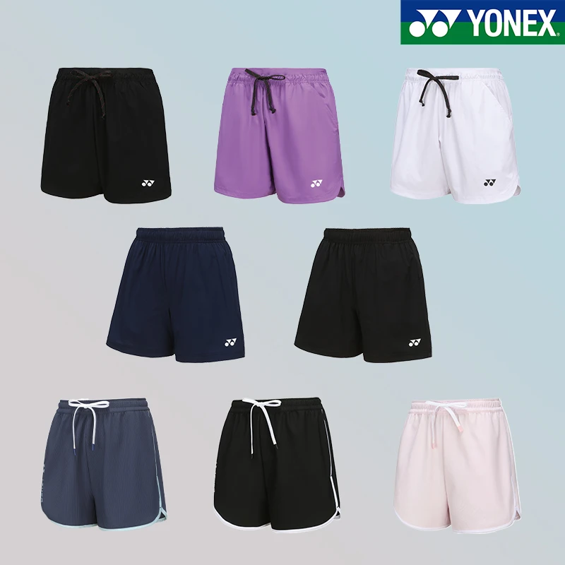 YONEX/尤尼克斯羽毛球比赛训练女短裤夏季薄款透气休闲宽松跑步裤