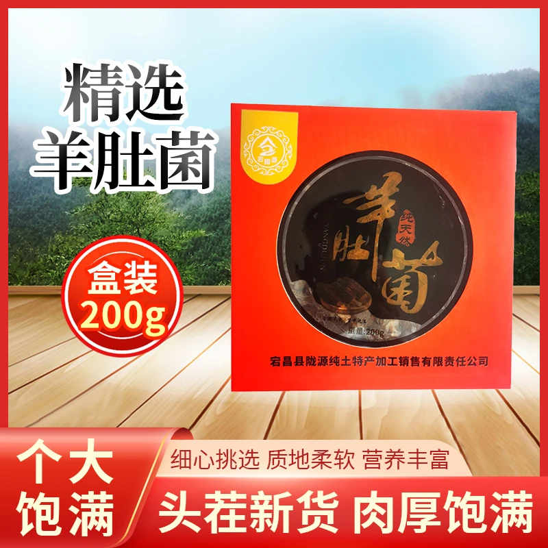 2024年甘肃秦岭地区康县羊肚菌营养丰富炖菜炖肉煮菜配菜煲汤