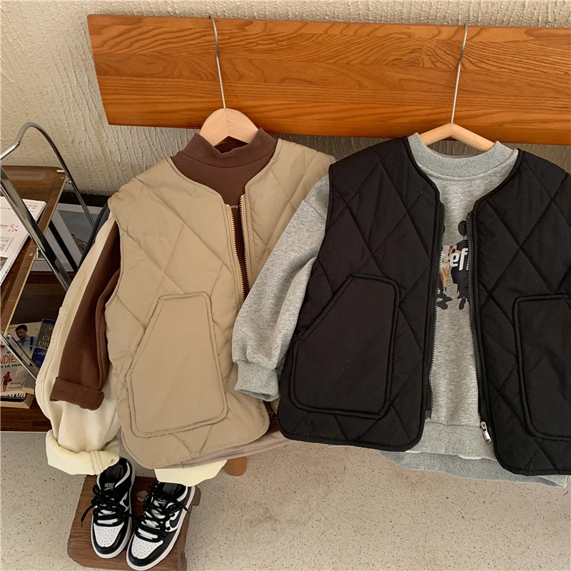 【小扬哥推荐】男童棉马甲秋冬男孩衣服冬季加厚童装中大童坎肩冬