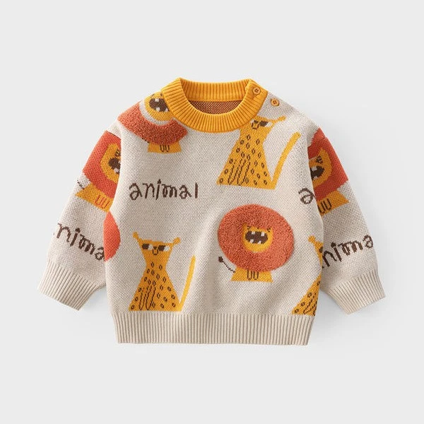 【小扬哥推荐】男女童毛衣针织衫秋装宝宝卡通打底衣儿童学院婴幼