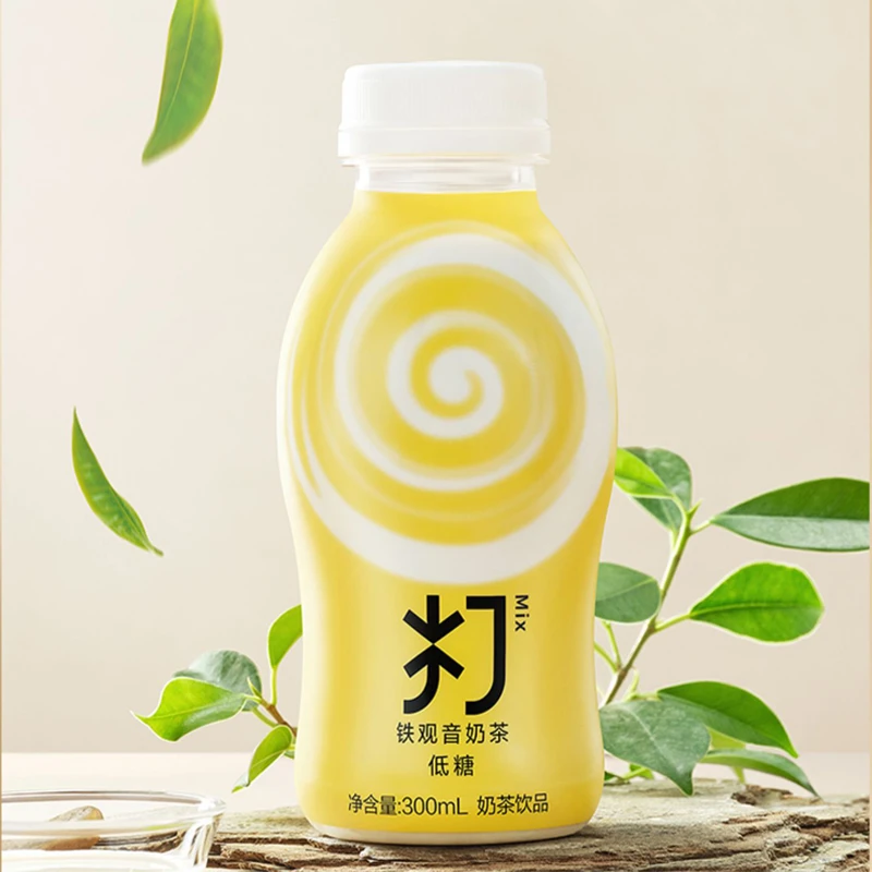 【3月份到期】农夫山泉打奶茶低糖红茶铁观音300ml*6瓶奶茶