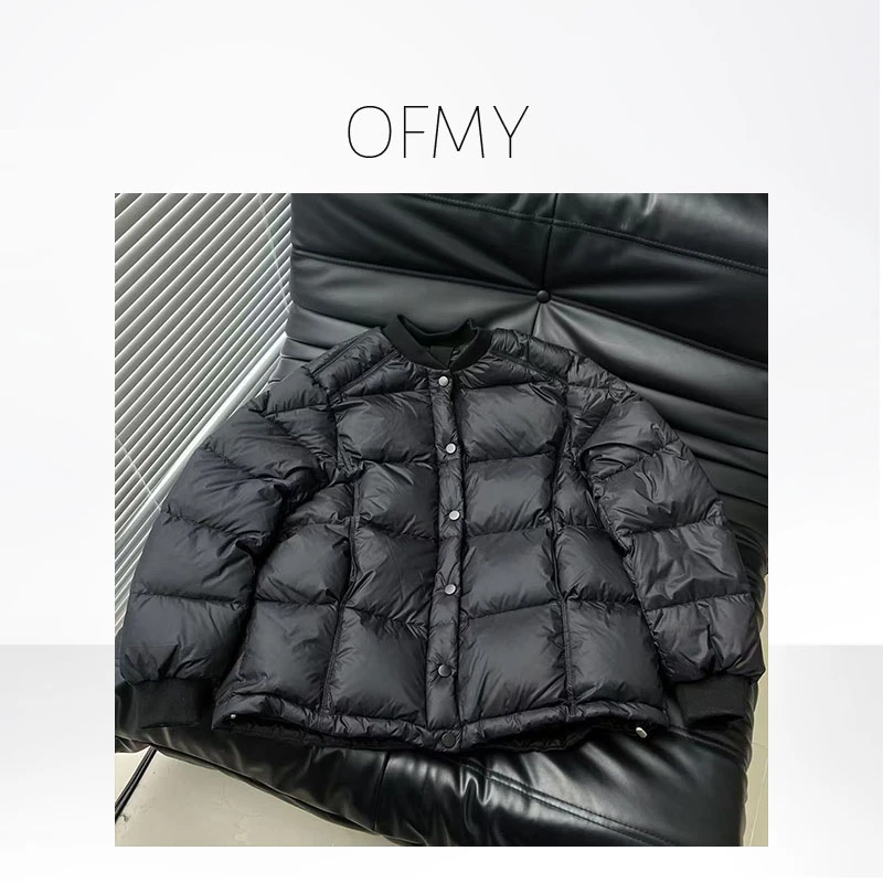 FY6101 冬季新款泡芙超轻保暖飘带加绒加厚宽松版型羽绒服