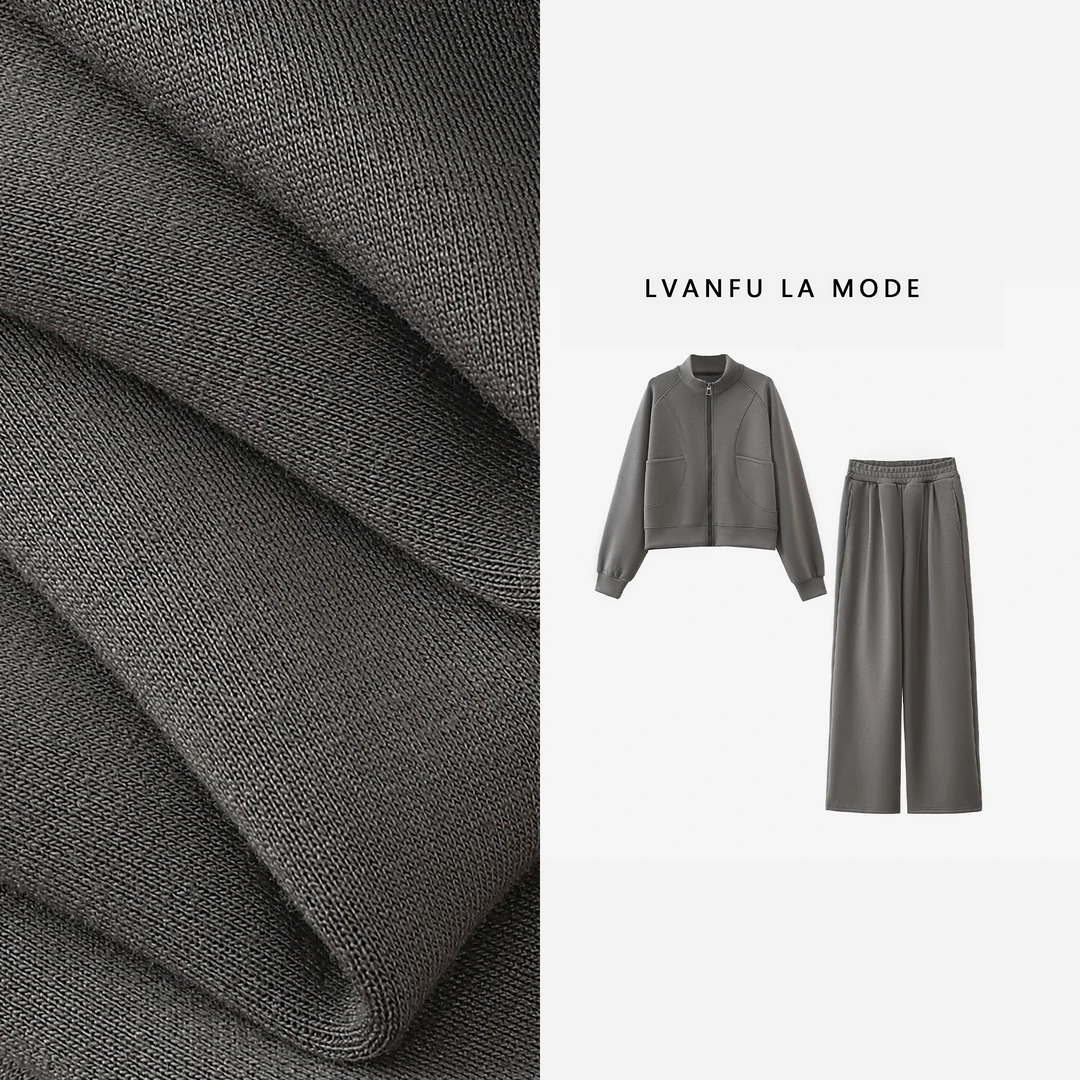 设计感拼接！运动女士休闲卫衣套装JY423A/CZC