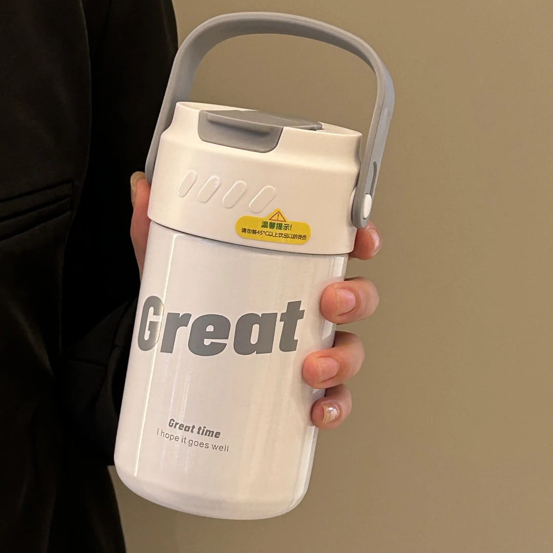 茶水分离泡花茶杯子保温杯简约水杯316不锈钢 保暖杯吸管保温杯