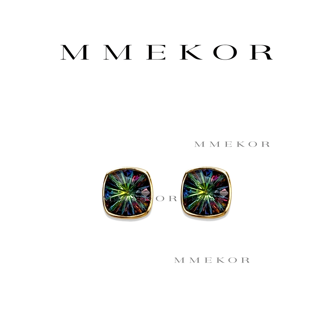 合金仿水晶耳饰 MMEKOR“ 夜空烟火”耳钉 秋冬新款耳钉 25368