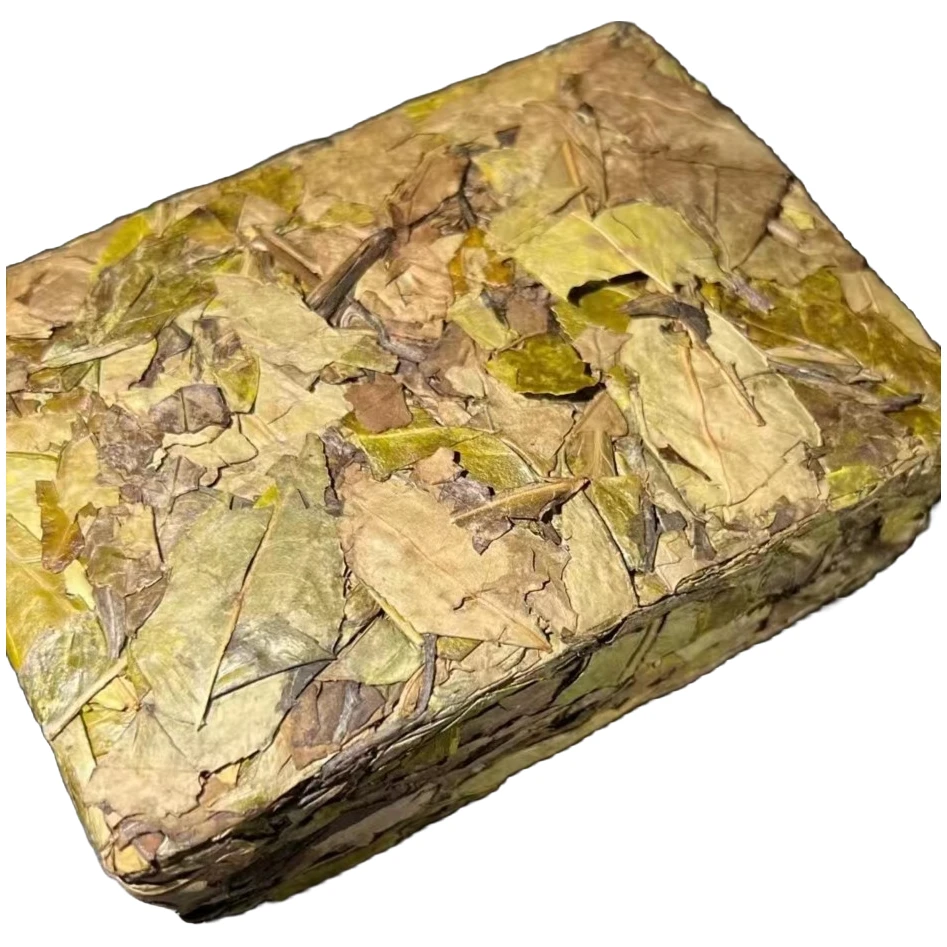 福鼎白茶 2018年冬片砖茶 600克 荷叶香 冰糖甜  寿眉 老白茶甘甜