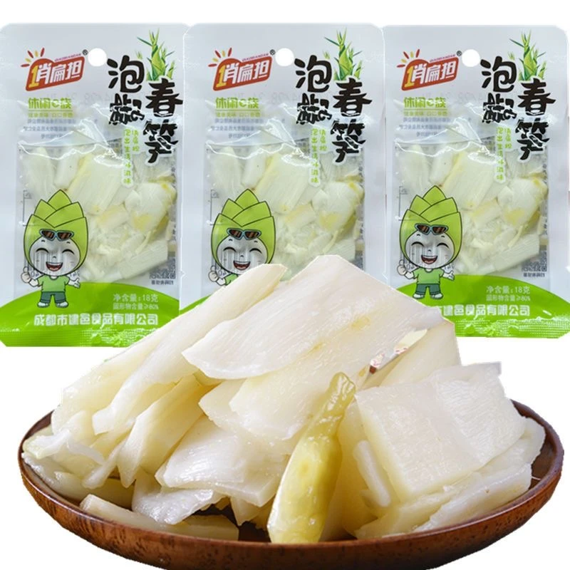 俏扁担鲜香春笋竹笋小包装酸辣笋尖重庆四川特产开袋即食鲜嫩腌制