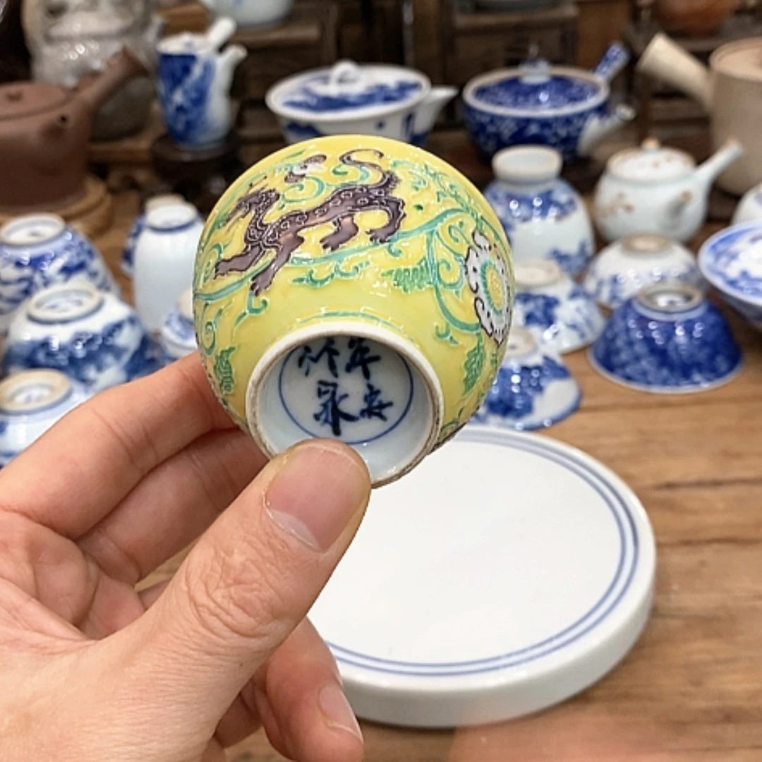 【闪购商品】陶瓷艺术杯玩**爸