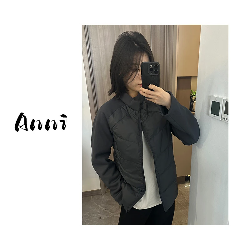 Anni【极简】羽绒针织拼接羽绒服2.0