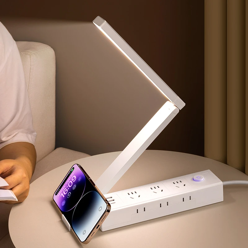 公正品家用多功能转换器小夜灯插座床头卧室护眼台灯usb插线板