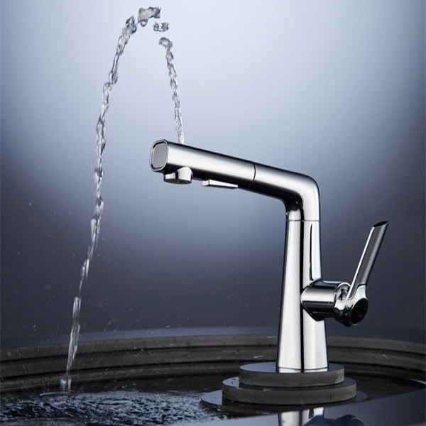 【慕梵卫浴】可漱口升降多功能抽拉面盆卫生间洗手盆升降抽拉水龙头