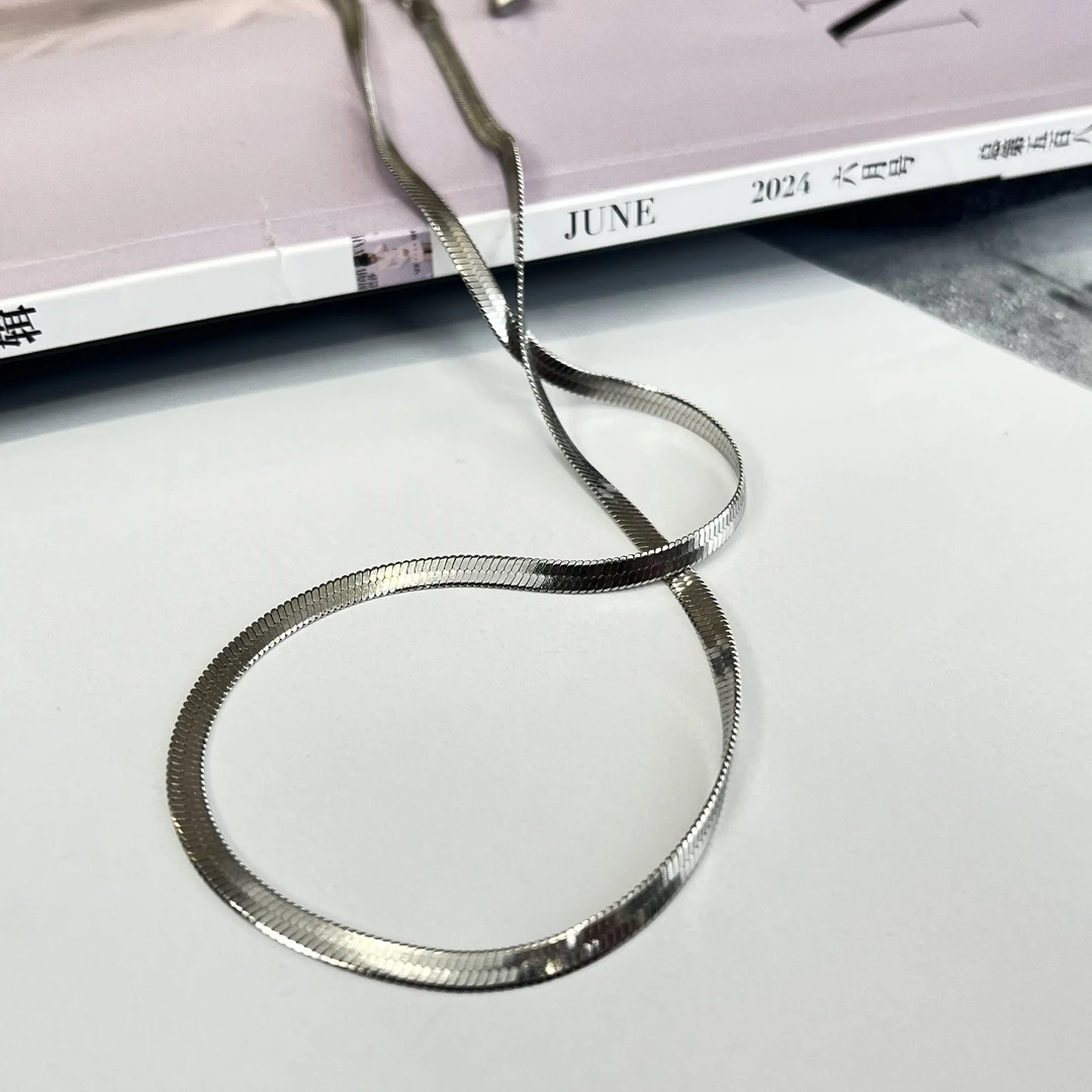 钛钢项链 QINXIA【雅稚】设计感气质时尚百搭简约经典项链