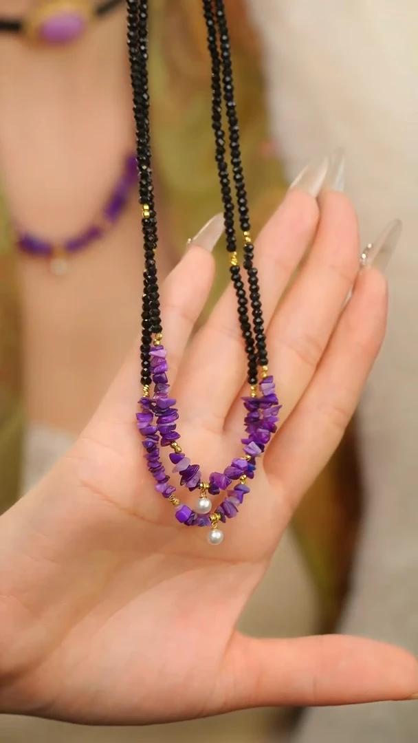 【闪购商品】苏纪石（舒俱来），18K金镶嵌舒俱来项链多样性发一