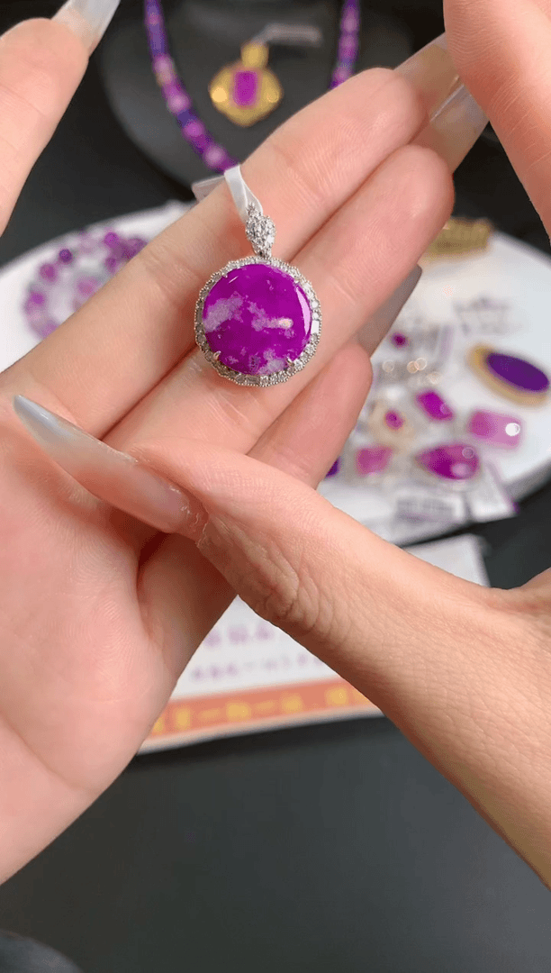 【闪购商品】苏纪石（舒俱来），18K金镶嵌舒俱来吊坠
