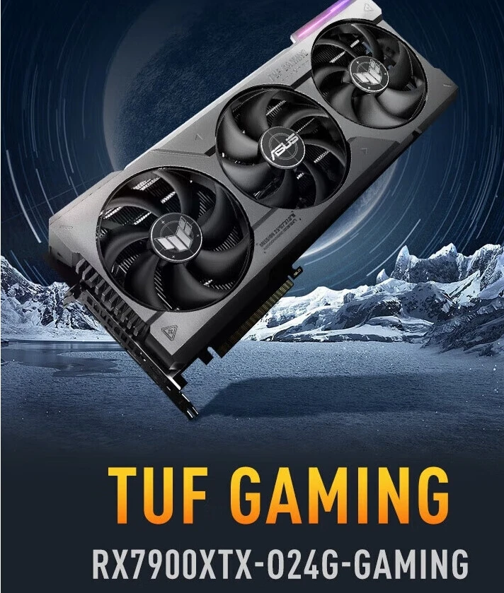 华硕 TUF-RX 7900XTX-O24G-GAMING专业电竞游戏显卡A卡 4K游戏 3A