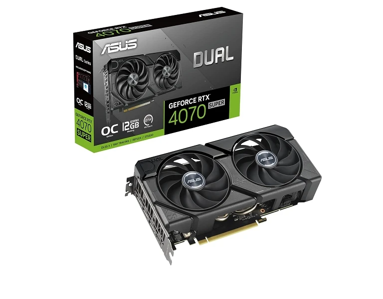 华硕 RTX4070super 雪豹黑色双扇/雪豹白色/TUF OC 12G4070S显卡