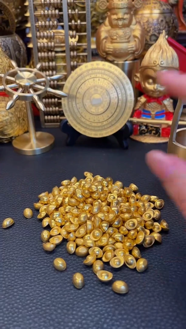 【闪购商品】黄铜沙金小元宝1000颗