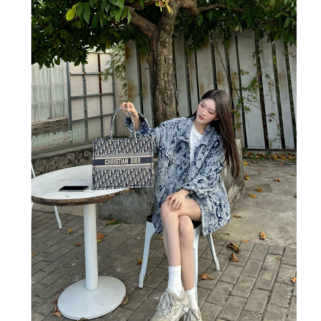 「提花牛仔」孤独世界外套美式宽松复古休闲男女时尚设计感男女