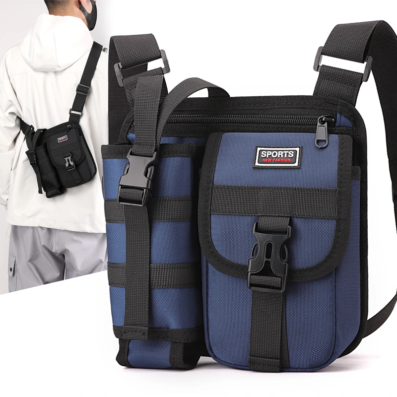 新款单肩斜挎包男女通用户外休闲水壶包防水耐磨牛津布包旅行挎包