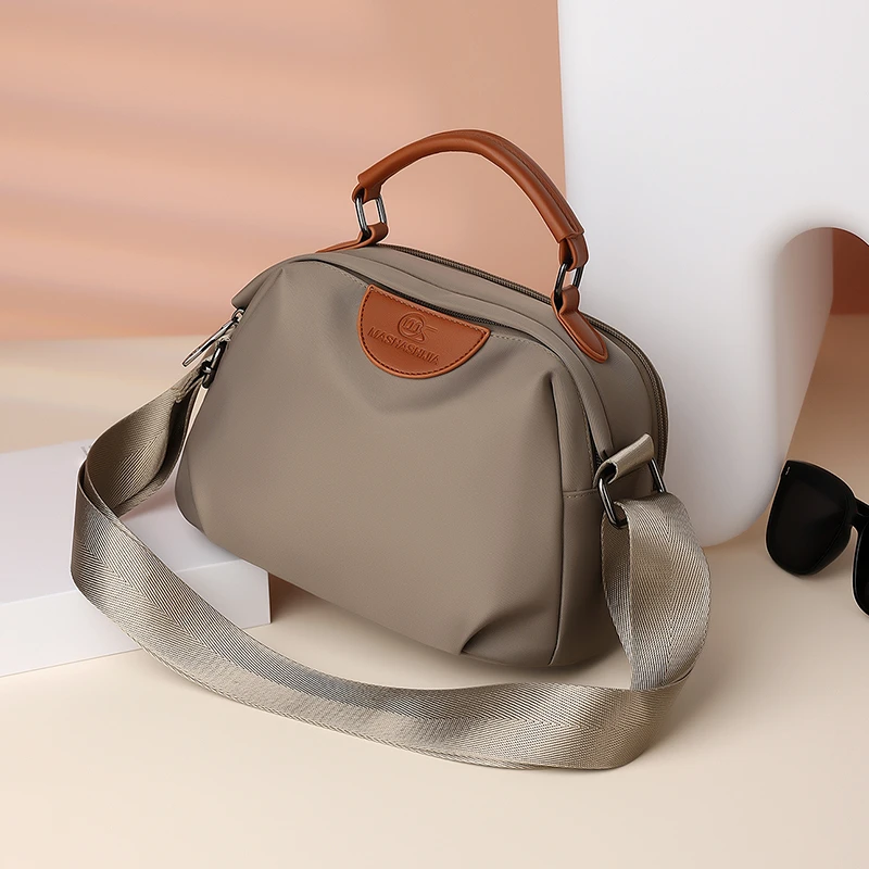 秋冬品牌2024新款潮时尚百搭手提洋气质感牛津布单肩斜挎女包8102