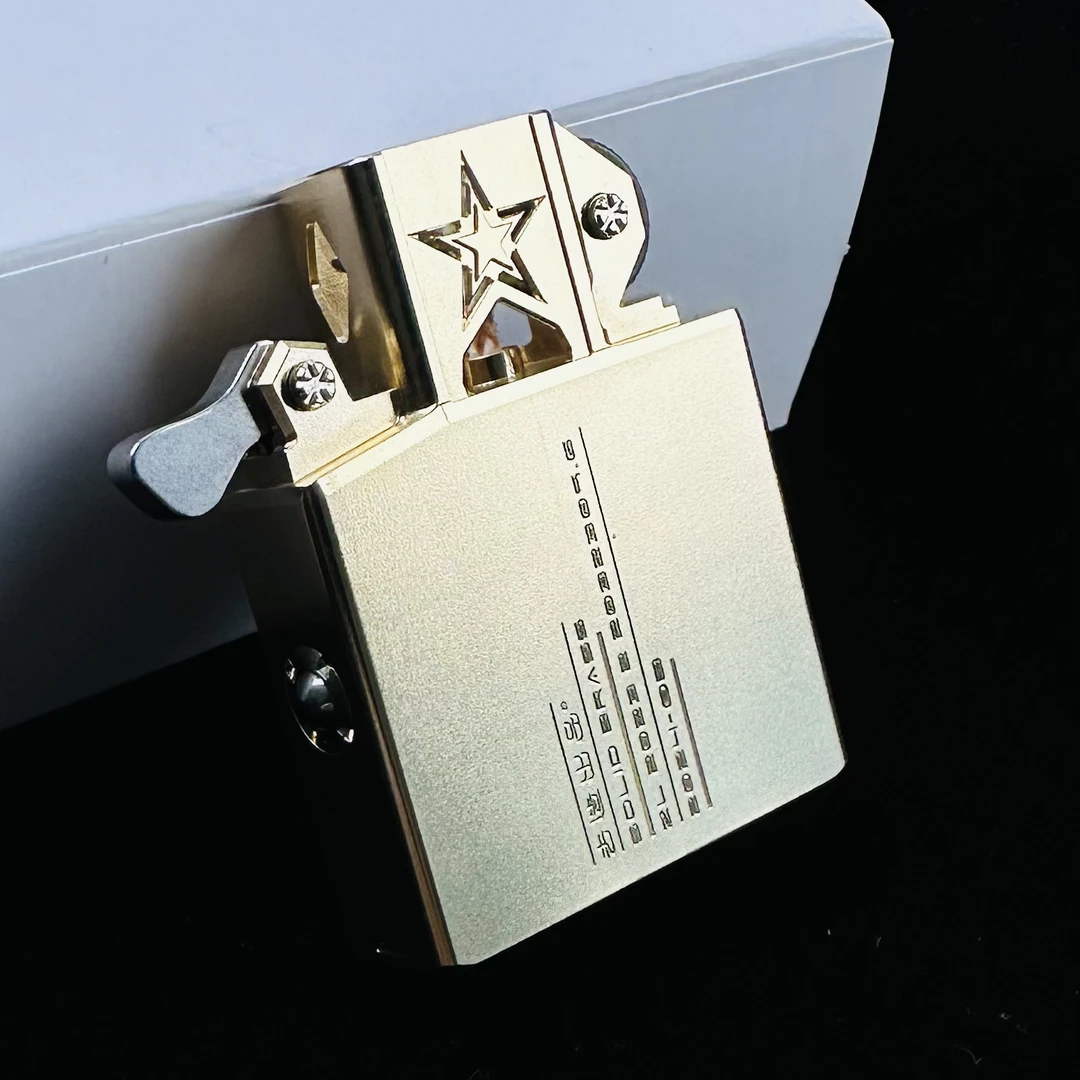 去造出品星光黄铜内胆打火机内胆五星防风墙防风防上窜防刮花