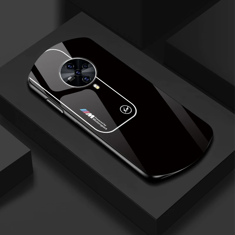 适用【vivo S6】新款弧形玻璃渐变宝马简约软边商务手机壳