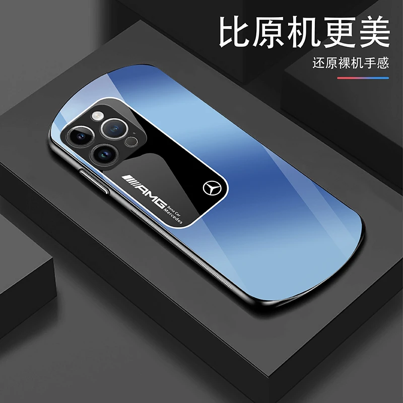 适用【苹果14ProMax】AMG爆款酷炫跑车轻奢商务创意防摔手机壳