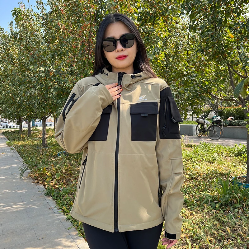 XDLONG/喜得龙冲锋衣户外战术男防风防水软壳夹克修身保暖登山服